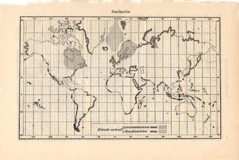 LAMINA V50757: Oscilacion mapa del mundo
