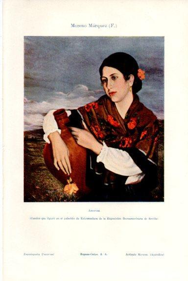LAMINA V50714: Amorosa por F. Moreno Marquez