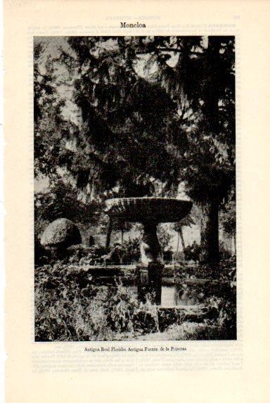 LAMINA V50702: Antigua Fuente de la Princesa, palacete de la Moncloa