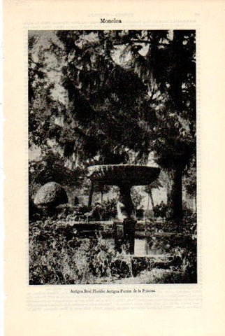 LAMINA V50702: Antigua Fuente de la Princesa, palacete de la Moncloa
