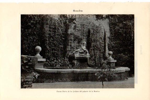 LAMINA V50701: Fuente Nueva, jardines del palacete de la Moncloa