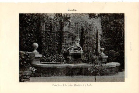 LAMINA V50701: Fuente Nueva, jardines del palacete de la Moncloa