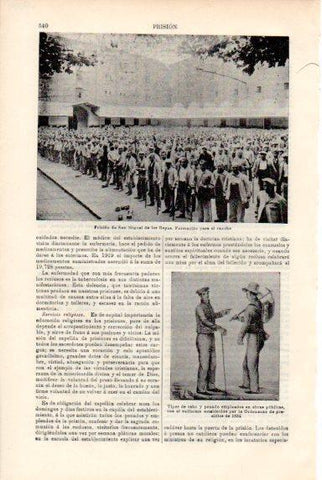 LAMINA V50839: Prision de San Miguel de los Reyes, formacion para el rancho