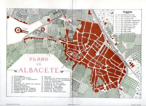 LAMINA V50873: Plano de Albacete
