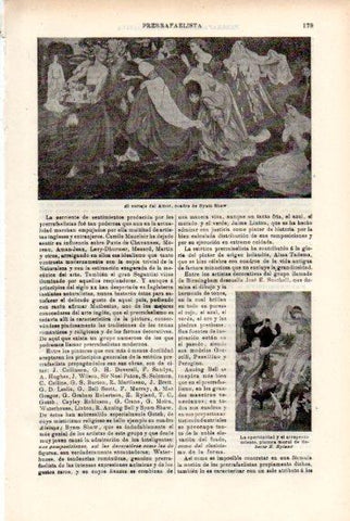 LAMINA V50796: El cortejo del Amor por Byam Shaw