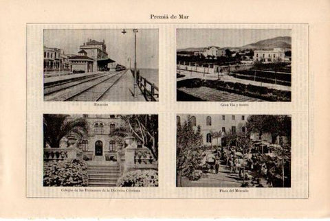LAMINA V50781: Vistas de Premia de Mar, Barcelona