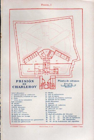 LAMINA V50827: Plano Prision de Charleroy