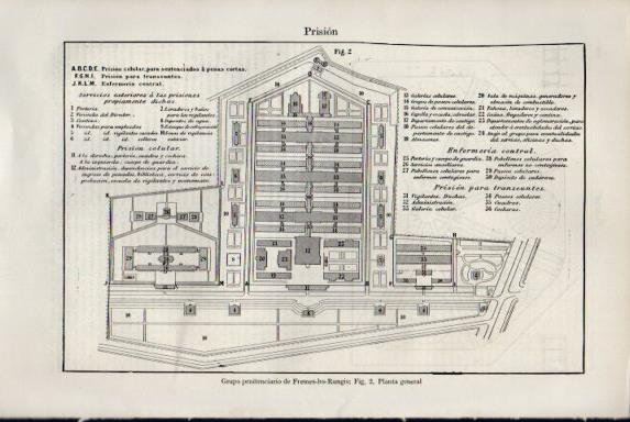LAMINA V50825: Grupo penitenciario de Fresnes-les-Rungis, planta principal