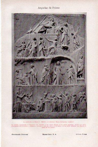 LAMINA V50813: La apoteosis de Homero relieve, Museo Britanico