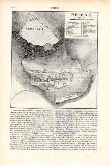 LAMINA V50810: Plano de Priene, Turquia