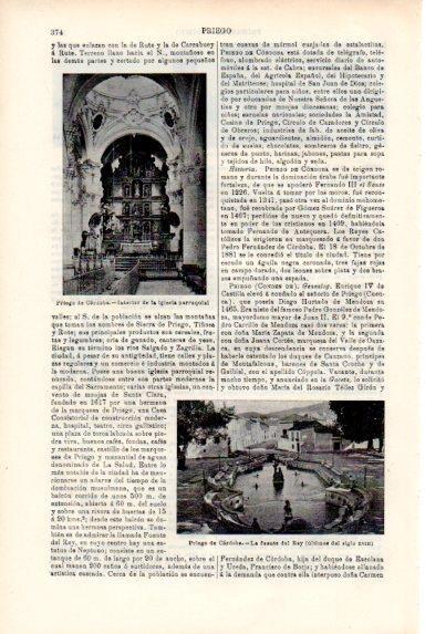 LAMINA V50809: Iglesia y fuente del Rey en Priego de Cordoba
