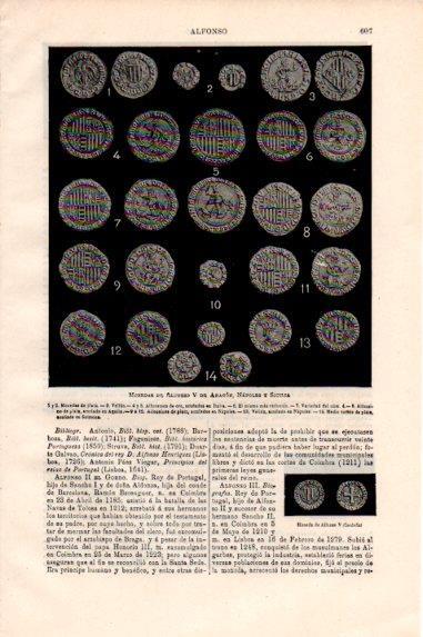 LAMINA V50511: Monedas de Alfonso V de Aragon, Napoles y Sicilia