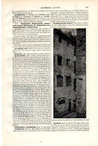 LAMINA V50539: Casa natal de Dante Alighieri en Florencia