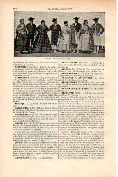 LAMINA V50534: Trajes regionales de Alicante