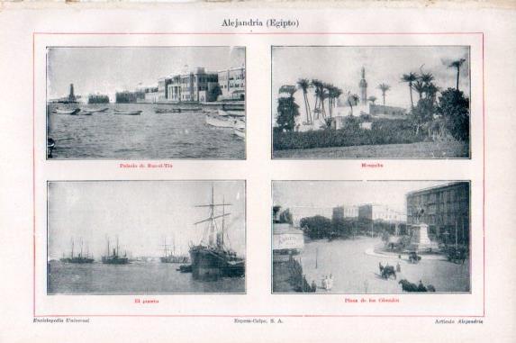 LAMINA V50471: Vistas de Alejandria, Egipto