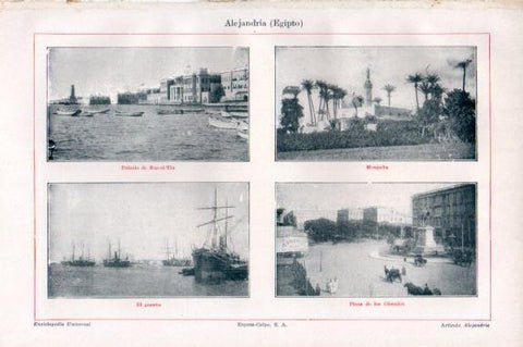 LAMINA V50471: Vistas de Alejandria, Egipto