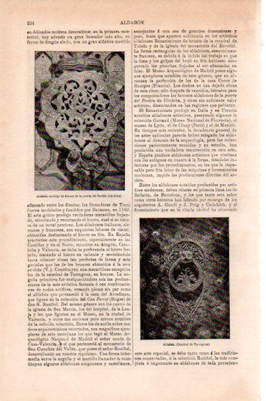 LAMINA V50468: Aldabon de la catedral de Tarragona