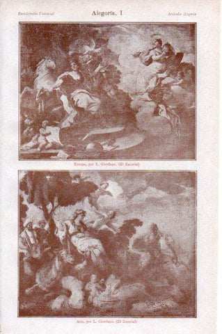 LAMINA V50467: Europa y Asia por L. Giordano