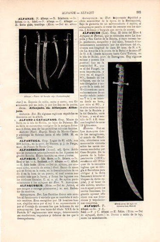 LAMINA V50497: Alfanjes