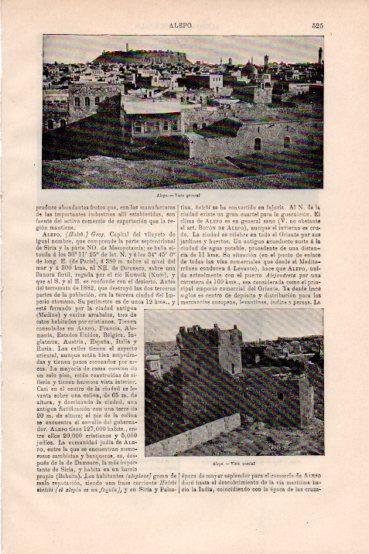 LAMINA V50488: Vista general de Alepo, Siria