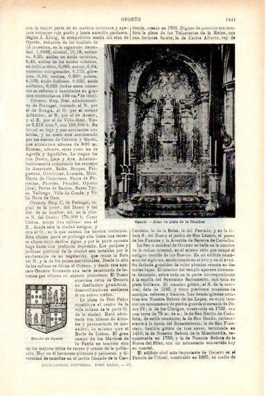 LAMINA V50574: Altar de la catedral de Oporto, Portugal
