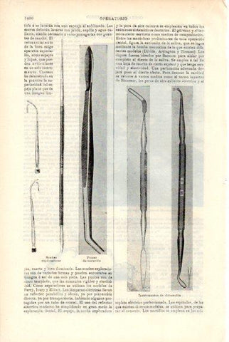 LAMINA V50567: Instrumentos de obturacion para operar