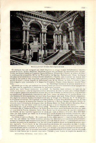 LAMINA V50565: Escalera del teatro de la Opera de Paris