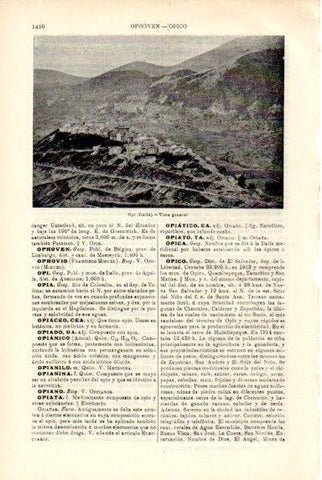 LAMINA V50570: Vista general de Opi, Italia