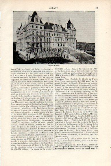 LAMINA V50597: Capitolia de Albany, Estados Unidos