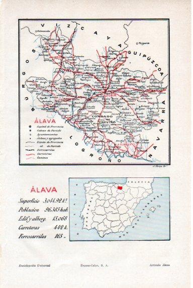 LAMINA V50587: Mapa de la provincia de Alava