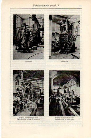 LAMINA V51206: Fabricacion del papel V