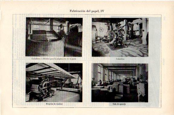 LAMINA V51205: Fabricacion del papel IV