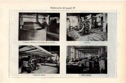 LAMINA V51205: Fabricacion del papel IV
