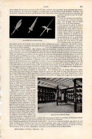 LAMINA V51200: Armeria de la Guardia Suiza papal