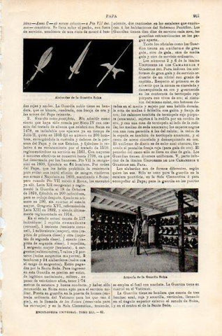 LAMINA V51200: Armeria de la Guardia Suiza papal