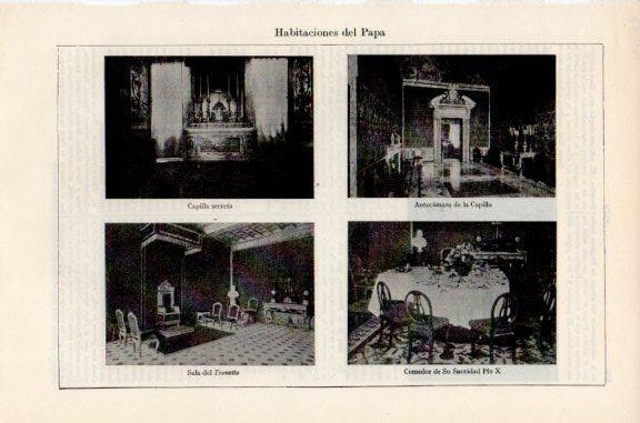 LAMINA V51198: Habitaciones varias del Papa