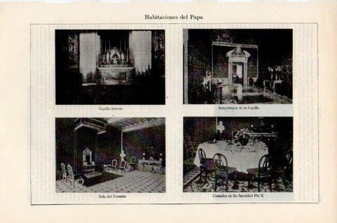 LAMINA V51198: Habitaciones varias del Papa
