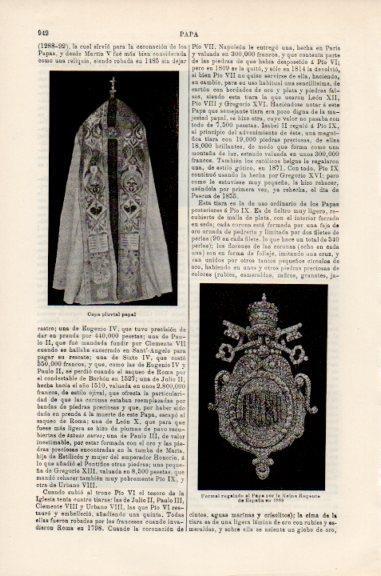 LAMINA V51191: Capa pluvial papal