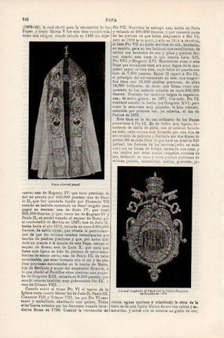 LAMINA V51191: Capa pluvial papal