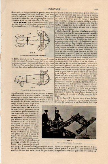 LAMINA V51227: Lanzamiento de un paravane en buque naval