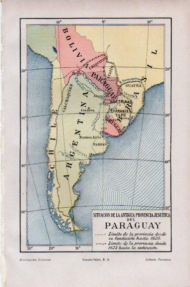 LAMINA V51217: Mapa provincia jesuitica del Paraguay