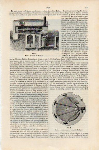 LAMINA V51139: Horno giratorio de Rolland