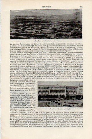 LAMINA V51131: Manicomio vasco navarro en Pamplona