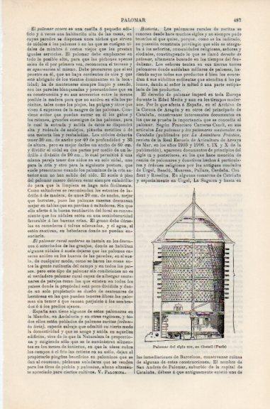 LAMINA V51125: Palomar del siglo XIV en Cretell, Paris
