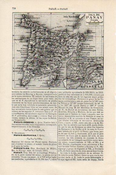 LAMINA V51167: Mapa de la isla de Panay, Filipinas