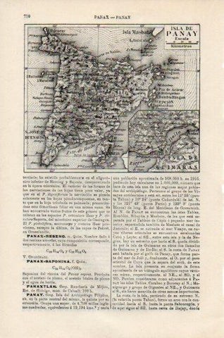 LAMINA V51167: Mapa de la isla de Panay, Filipinas