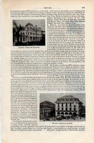 LAMINA V51166: Plaza de la Catedral en Panama
