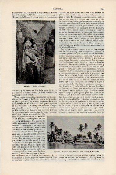 LAMINA V51159: Niñas indigenas de Panama