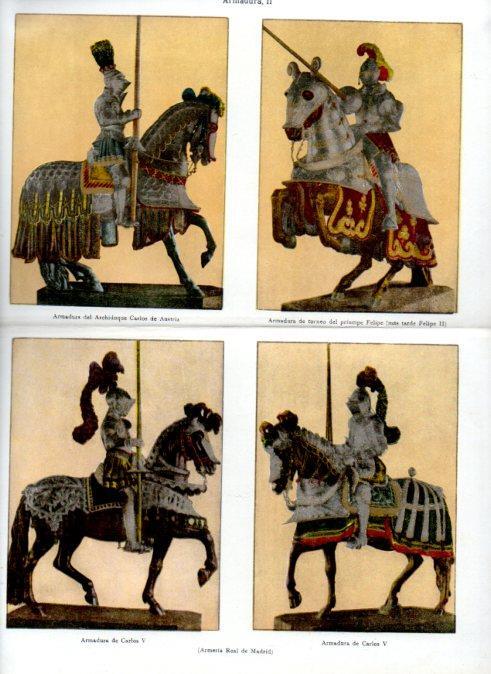 LAMINA V51315: Armaduras de reyes españoles