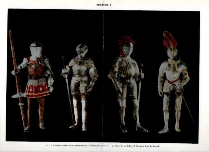 LAMINA V51314: Armaduras de Carlos V y Felipe II
